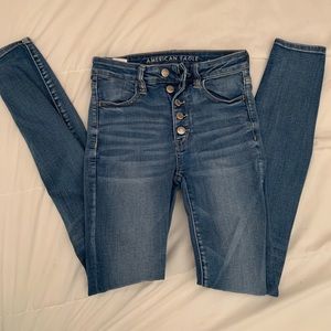 high waisted American Eagle jeans